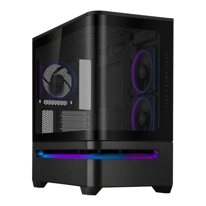 ASUS Prime AP202 ARGB | Micro-ATX Chassis | Tempered Glass Side Panel | 420mm GPU Support | ARGB Lighting - New - Image 1