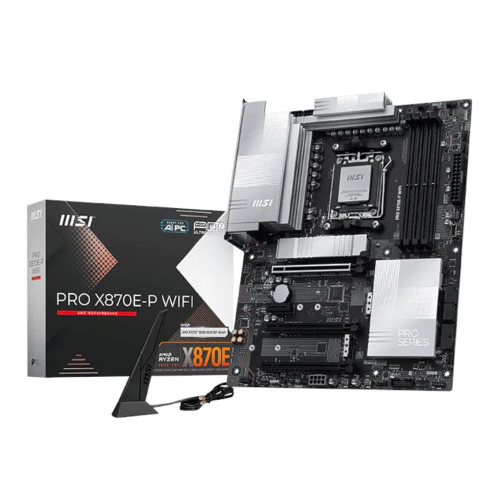 MSI PRO X870E-P WIFI | AM5 Socket | PCIe 5.0 x16 | Wi-Fi 7 | 5G LAN - New - Image 1
