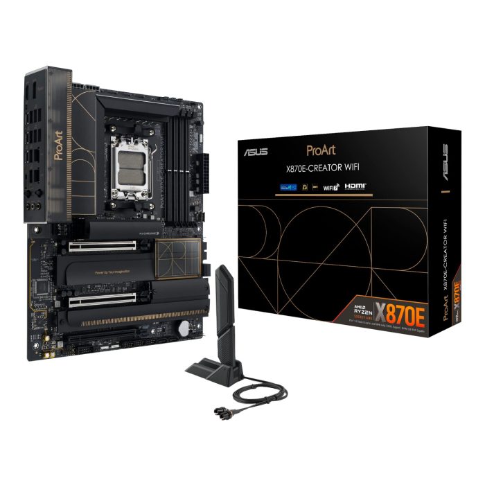 ASUS ProArt X870E-Creator WiFi | AMD AM5 ATX | DDR5 256GB | Dual PCIe 5.0 M.2 | WiFi 7 - New - Image 1