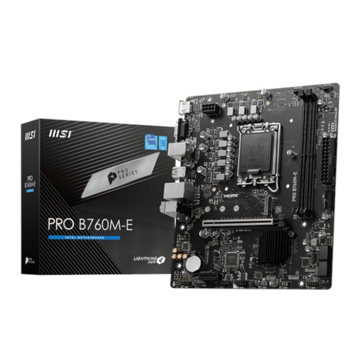 MSI B760M-E PRO DDR5 LGA1700 M-ATX Motherboard - Image 1