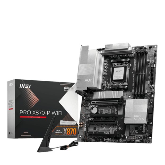 MSI PRO X870-P WIFI | AM5 Socket | DDR5 8200+ MT/s | PCIe 5.0 | Wi-Fi 7 - New - Image 1