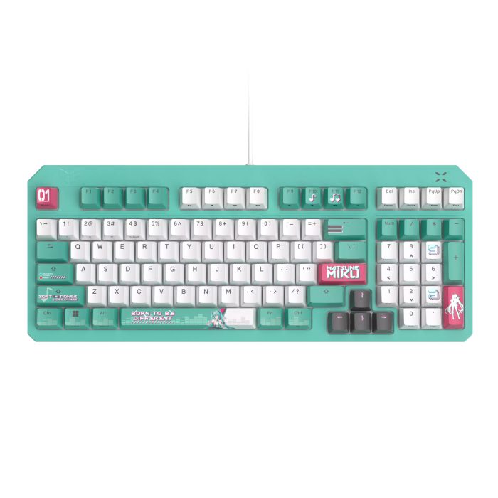 ASUS TUF Gaming K3 Gen II | Hatsune Miku Edition | Optical-Mechanical RGB | 97-Key Layout | IP57 Rated - New - Image 1