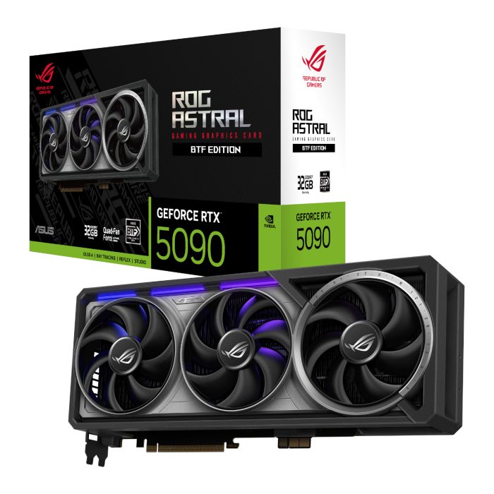 ASUS ROG Astral RTX 5090 BTF | 32GB GDDR7 | 21760 CUDA Cores | Quad-Fan Cooling | PCIe 5.0 - New - Image 1