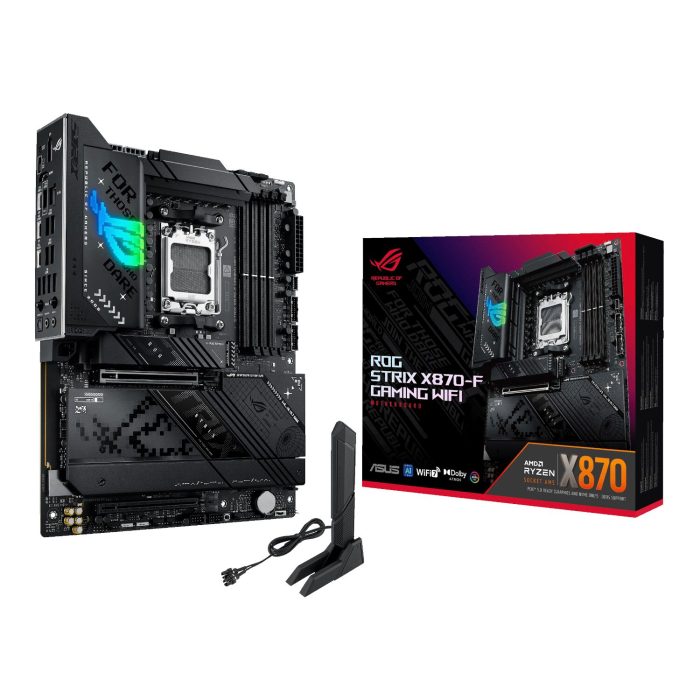 ASUS ROG Strix X870-F Gaming WiFi | ATX AMD AM5 | PCIe 5.0 | WiFi 7 | USB4 40Gbps - New - Image 1