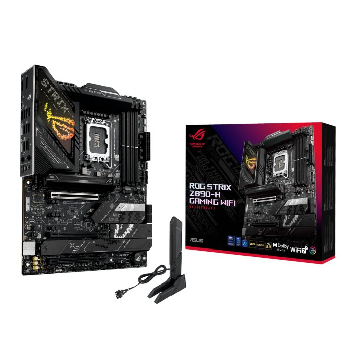 ASUS ROG Strix Z890-H Gaming WIFI | Intel LGA1851 | PCIe 5.0 | Wi-Fi 7 | DDR5 ATX Motherboard - New - Image 1