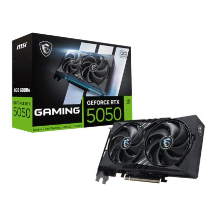 MSI GeForce RTX 5050 Gaming OC | 8GB GDDR6 | 2647 MHz Core Clock | 2560 CUDA Cores | 128-bit Memory Bus - New