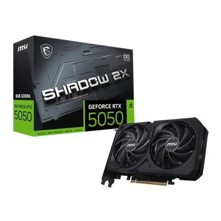 MSI Nvidia GeForce RTX 5050 Shadow 2X OC | 8GB GDDR6 | 2617 MHz Boost | PCIe Gen 5 | 4x Display Output - New