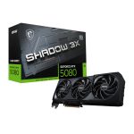 MSI GeForce RTX 5080 Shadow 3X OC | 16GB GDDR7 | 2655 MHz Boost | TORX Fan 5.0 | DisplayPort 2.1b – New