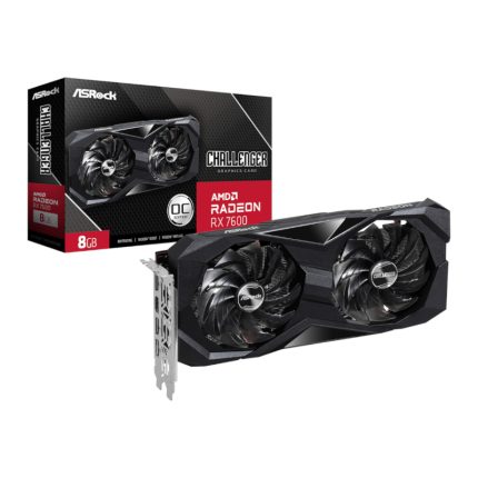 ASRock Radeon RX 7600 Challenger OC | 8GB GDDR6 | 128-Bit | Boost 2695MHz | PCIe 4.0 - New