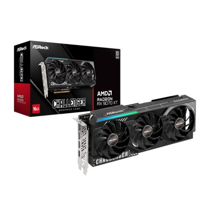 ASRock Radeon RX 9070 XT Challenger | 16GB GDDR6 | AMD RDNA 4 | Boost 2970MHz | PCI-E 5.0 - New