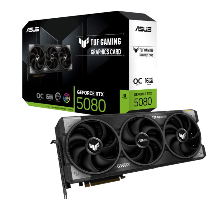 ASUS TUF Gaming GeForce RTX 5080 | 16GB GDDR7 | NVIDIA Blackwell | OC Edition - New - Image 1