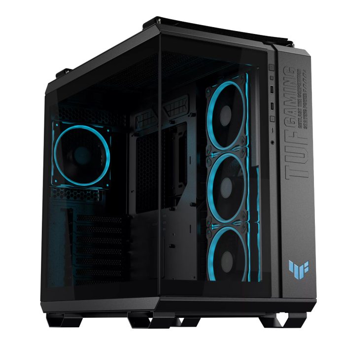 ASUS TUF Gaming GT502 Horizon | Mid Tower | Dual-Chamber Airflow | ARGB Ready | Panoramic Tempered Glass - New - Image 1