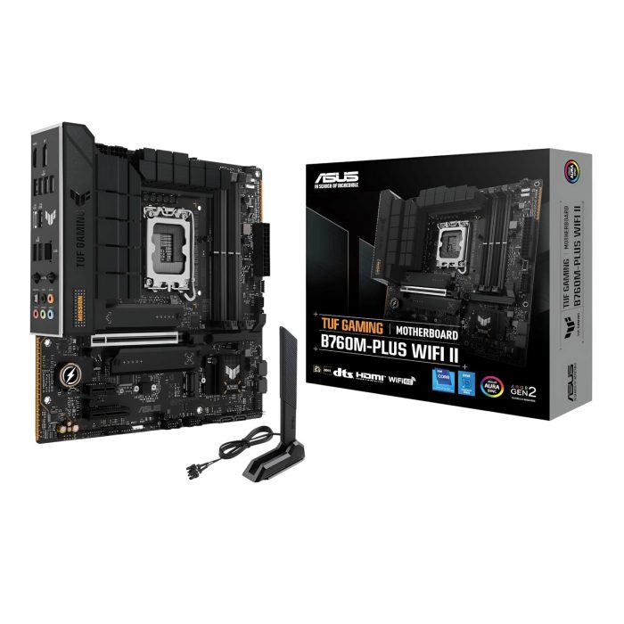 ASUS TUF Gaming B760M-PLUS WIFI II | mATX Motherboard | LGA1700 | DDR5 | Wi-Fi 6E - New - Image 1