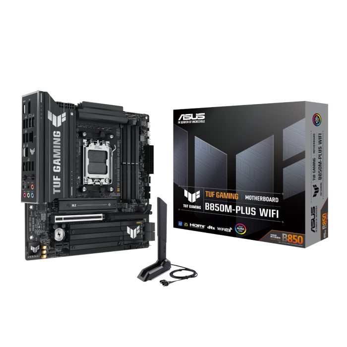 ASUS TUF Gaming B850M-PLUS WIFI | AMD AM5 Micro ATX | PCIe 5.0 | Wi-Fi 6E | DDR5 Support - New - Image 1