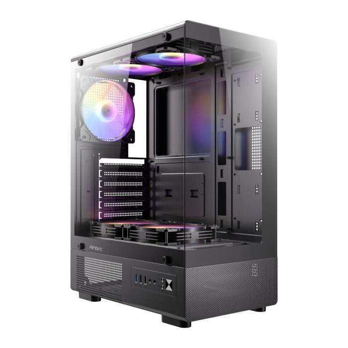 Antec VCX300 ARGB | ATX Mid Tower | 5x ARGB Fans | Tempered Glass Panel - New - Image 1