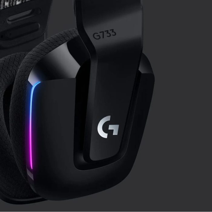 Logitech G733 BLACK | Wireless LIGHTSPEED | RGB Gaming Headset | Suspension Headband - New - Image 3
