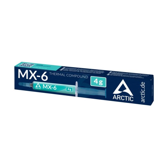 ARCTIC MX-6 Thermal Paste | Carbon-Based | 4g | Ultra-Low Thermal Resistance | High Performance - New - Image 1