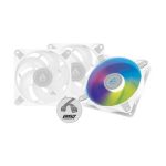 ARCTIC P12 PWM PST ARGB | 120mm Case Fans | A-RGB Lighting | PWM Sharing Technology | 3 Pack – New