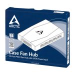 ARCTIC Case Fan Hub | PWM Sharing Hub | 10 Outputs | SATA Powered – New