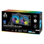 Arctic Liquid Freezer II 280 ARGB | 280mm AIO Liquid Cooler | 38mm Thick Radiator | PWM Pump | A-RGB Fans – New