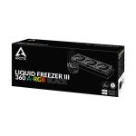 ARCTIC Liquid Freezer III 360 ARGB | 360mm Radiator | ARGB Fans | Pre-Applied MX-6 | Intel & AMD Compatible – New