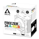 ARCTIC Freezer 36 A-RGB | Dual Fan Push-Pull | Intel & AMD Compatible | A-RGB Lighting | White - New