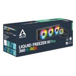 Arctic Liquid Freezer III Pro 360 ARGB | 360mm AIO Liquid Cooler | Integrated VRM Fan | ARGB Lighting – New