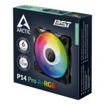 ARCTIC P14 Pro ARGB | 140mm Fan | 2500 RPM | 110 CFM | Fluid Dynamic Bearing – New