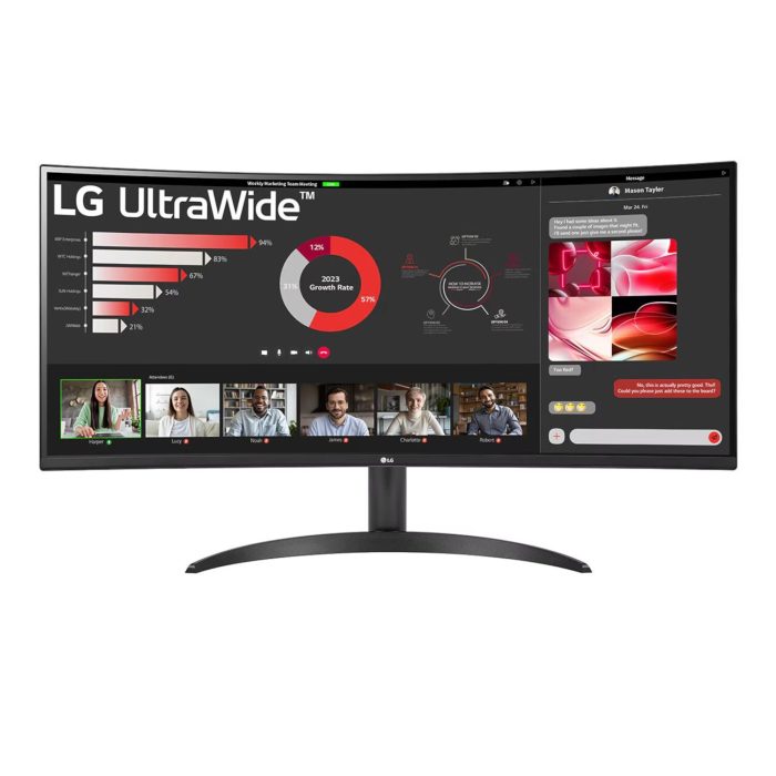 LG UltraWide 34" QHD VA Curved Monitor 100Hz - Image 1
