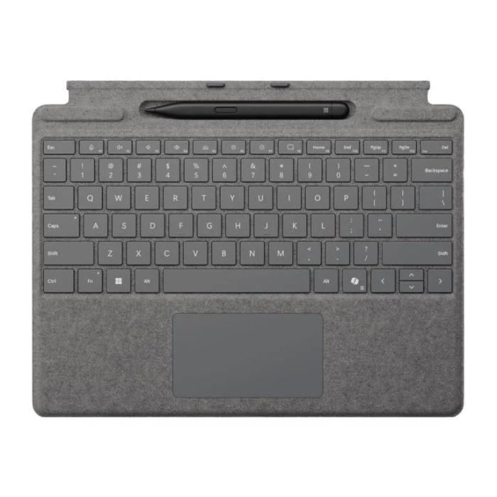 Microsoft Surface Pro Type Cover with Slim Pen 2 | Keyboard & Pen Bundle | Backlit Keys | Slim Pen 2 Included | Platinum - New - Image 1