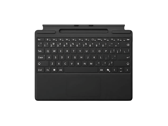 Microsoft Surface Pro Type Cover with Pen Storage | Black | Keyboard Cover | Pen Storage Slot - New - Image 1