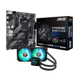 Asus PRIME B550M-K ARGB AM4 and Asus Prime LC 240 ARGB Liquid CPU Cooler Bundle