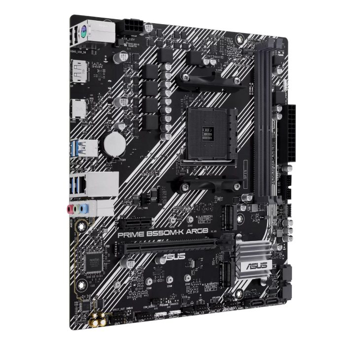 Asus PRIME B550M-K ARGB AM4 and Asus Prime LC 240 ARGB Liquid CPU Cooler Bundle - Image 2