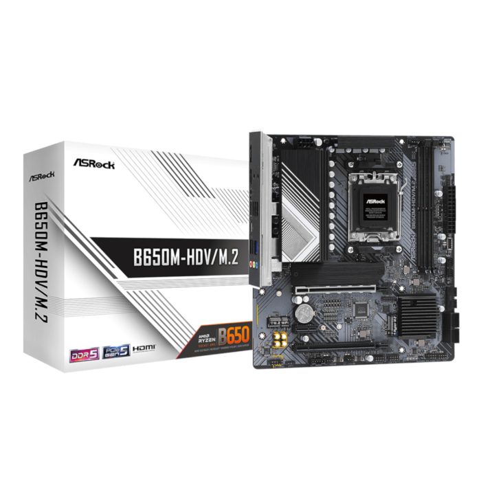 ASRock B650M-HDV/M.2 AM5 Micro-ATX Motherboard - Image 1
