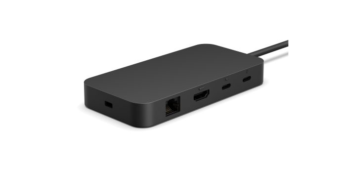 Microsoft Surface USB4 Dock | USB4 Connectivity | Dual 4K Display | 100W Power Delivery | Compact Design - New - Image 1