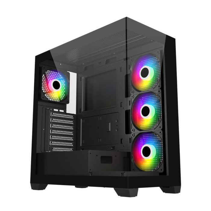 FSP M340 ARGB | ATX Mid Tower | 4x ARGB Fans | 360mm Radiator Support - New - Image 1