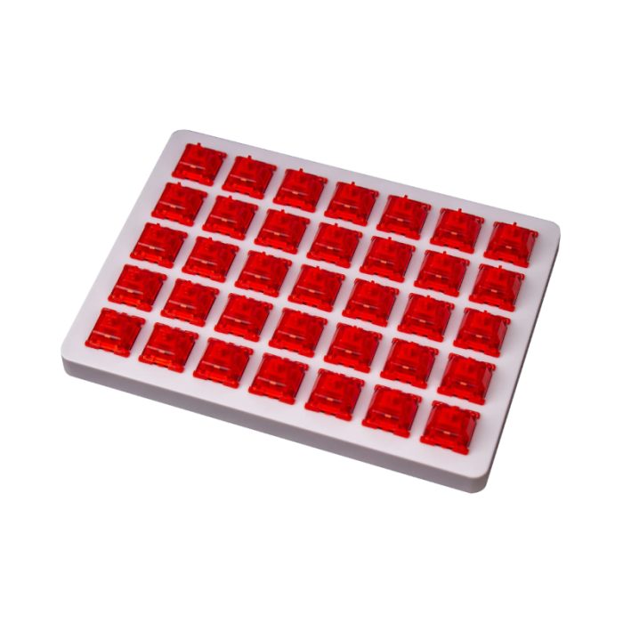 Keychron Gateron Phantom Red Switches | Linear | 45gf Actuation | 4.0mm Travel | 110pcs - New - Image 1
