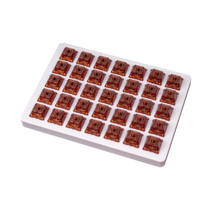 Keychron Gateron Phantom Brown Switches | Tactile | 55gf Actuation | 4.0mm Travel | 110pcs - New - Image 1