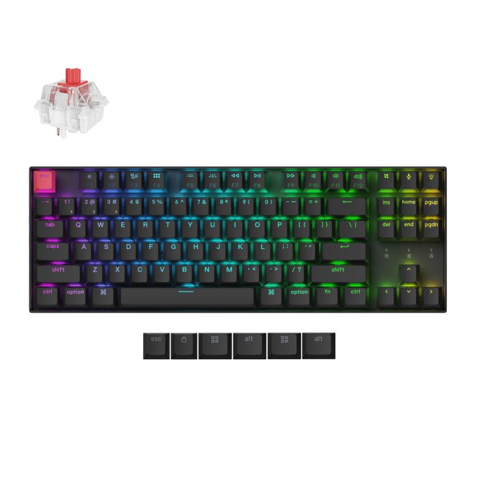 Keychron K8 QMK | 80% TKL Layout | Bluetooth 5.2 | Red Switches | 4000mAh Battery - New - Image 1
