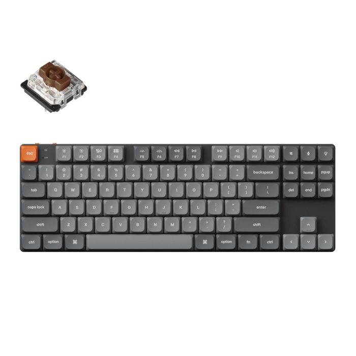 Keychron K1 Max | 80% TKL Layout | 2.4GHz & Bluetooth 5.1 | Hot-Swap Low Profile | RGB Mechanical Keyboard - New - Image 1
