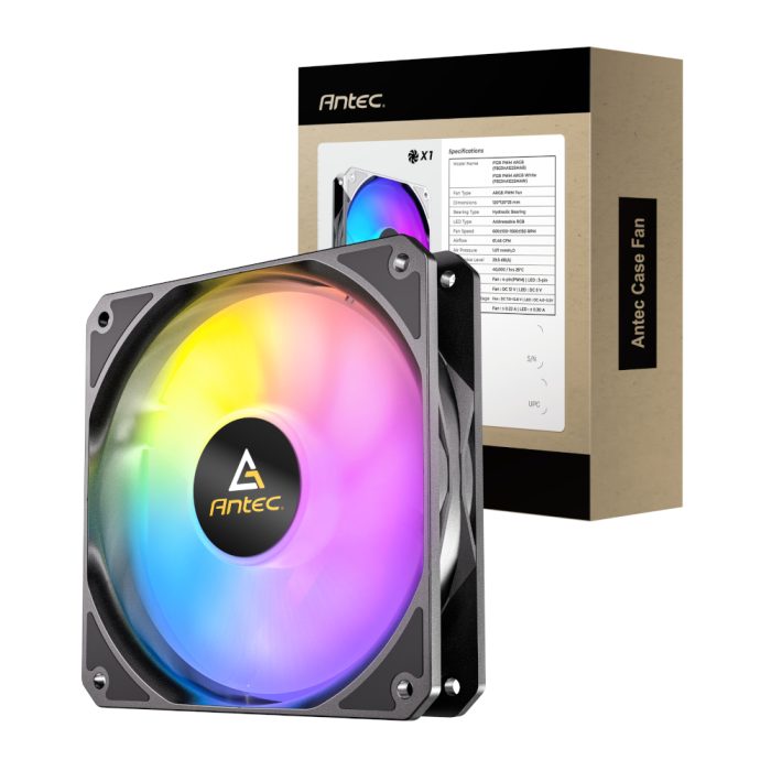 Antec P12R ARGB | 120mm Reverse Fan | PWM Control | ARGB Lighting | Hydraulic Bearing - New - Image 1
