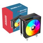 PCBuilder Typhoon ICE | 120mm ARGB | 200W TDP | 4 Heat Pipes | PWM 4-Pin – New
