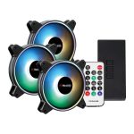 PCBuilder Tempest Chill | 3x 120mm ARGB Fans | RF Remote Control | ARGB Hub Included – New