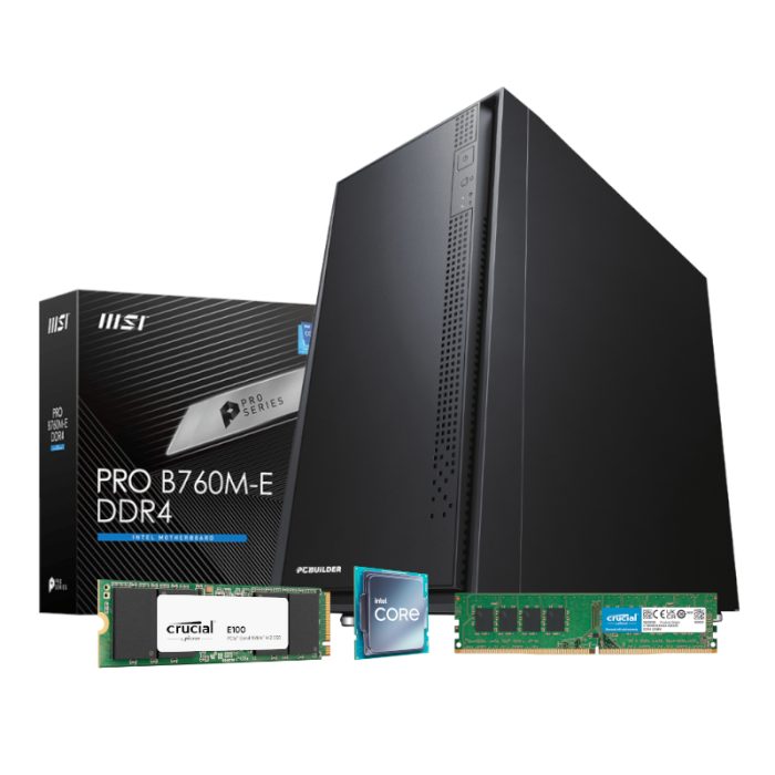 PCBuilder Intel i7-12700 HOME MASTER | Intel i7-12700 12-Core | 16GB DDR4 RAM | 480GB NVMe SSD - New - Image 1