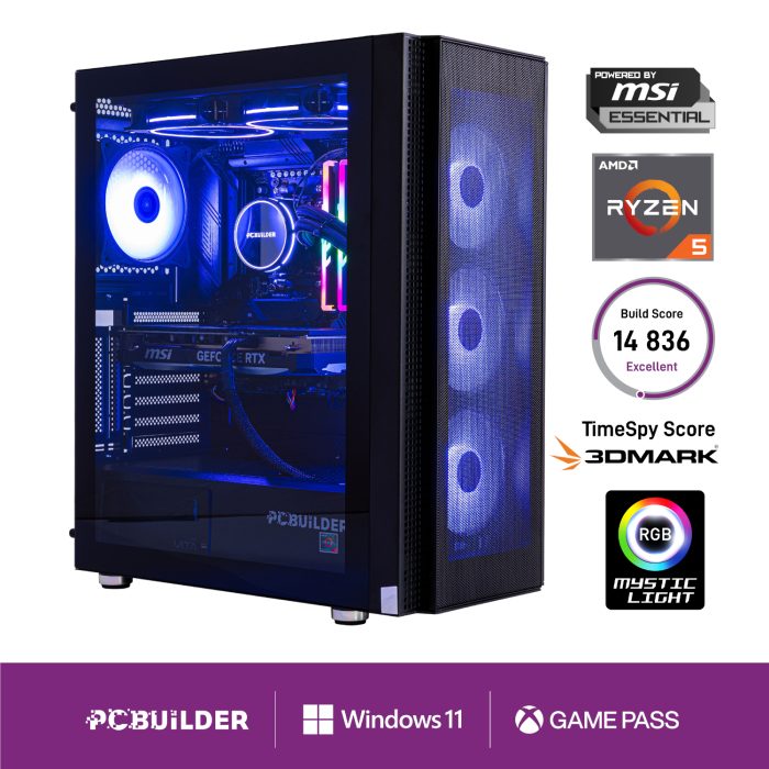 PCB_NEXUS_01_PCBuilder-Ryzen-5-9600X-NEXUS-Windows-11-Gaming-PC_wr_01b PCBuilder NEXUS Gaming PC | AMD Ryzen 5 9600X | RTX 5060 Ti 16GB | 32GB DDR5 | 1TB Gen4 NVMe - New - Image 1