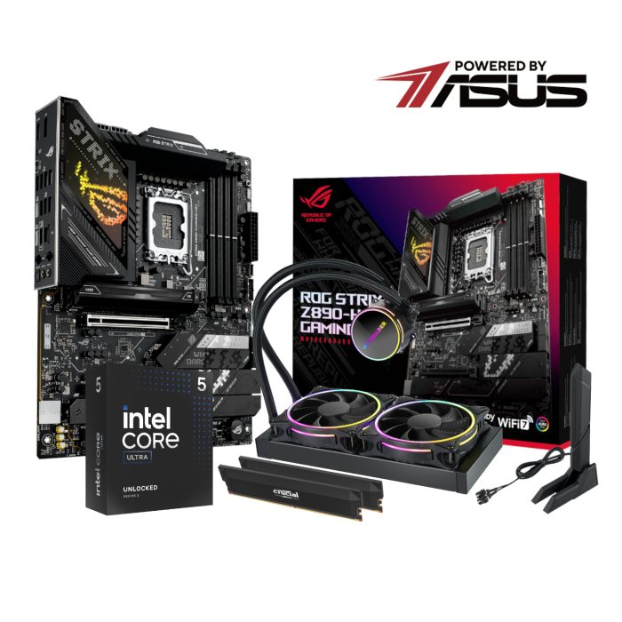 PCBuilder Intel Core Ultra 5 245K Level Up Kit | 14-Core up to 5.20GHz | Asus Z890 ATX Motherboard | 32GB DDR5 6400MHz | 240MM AIO Cooler - New - Image 1