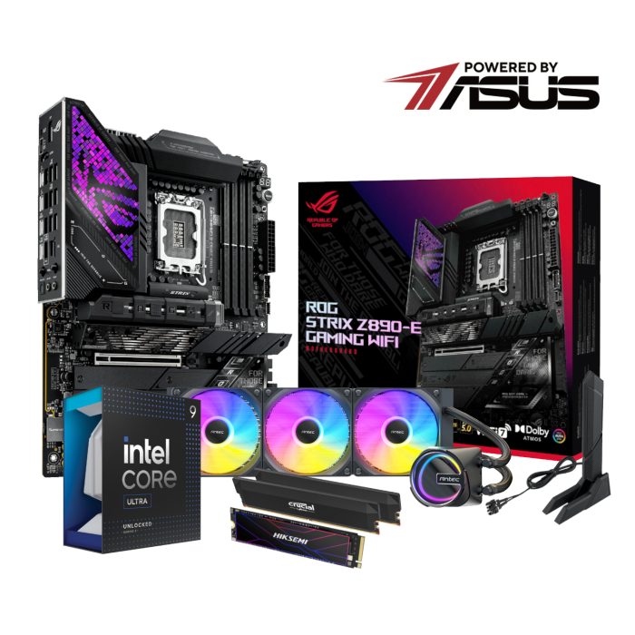 PCBuilder LEVEL UP Kit | Intel Core Ultra 9 285K | 32GB DDR5 | 2TB Gen5 NVMe | Asus Z890-E Motherboard - New - Image 1