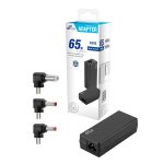 FSP PRO 65W Universal Laptop Adapter | 65W Output | 19V | Asus Compatible | Exchangeable Tips – New