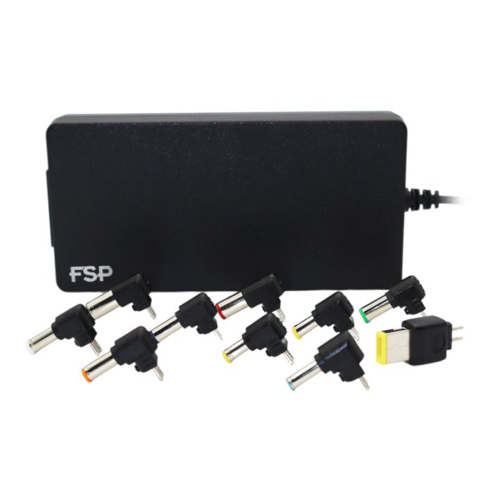 FSP NB Slim PRO | 120W Universal Laptop Adapter | 19V Output | 10 Exchangeable Tips | 360° Protection - New - Image 1