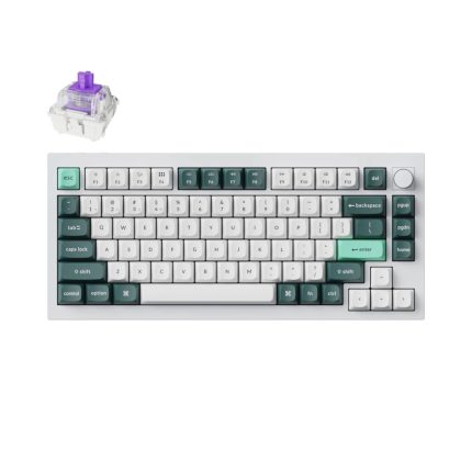 Keychron Q1H-P1 QMK Wireless Custom Keyboard | Hall Effect Switches | Tri-Mode Connectivity | 4000mAh Battery | CNC Aluminium Body – New